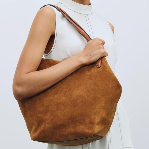 Madewell Handbags - Madewell The Suede Shopper Tote